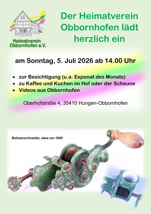 Einladung zur Museumsöffnung am 5. Juli 2026